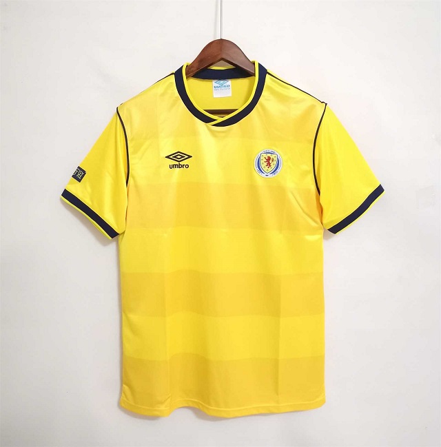 AAA Quality Scotland 1986 World Cup Away Soccer Jersey